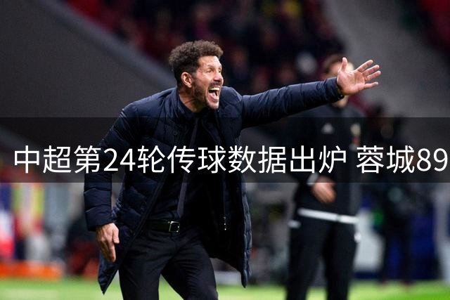 中超第24轮传球数据出炉 蓉城89%成功率领跑